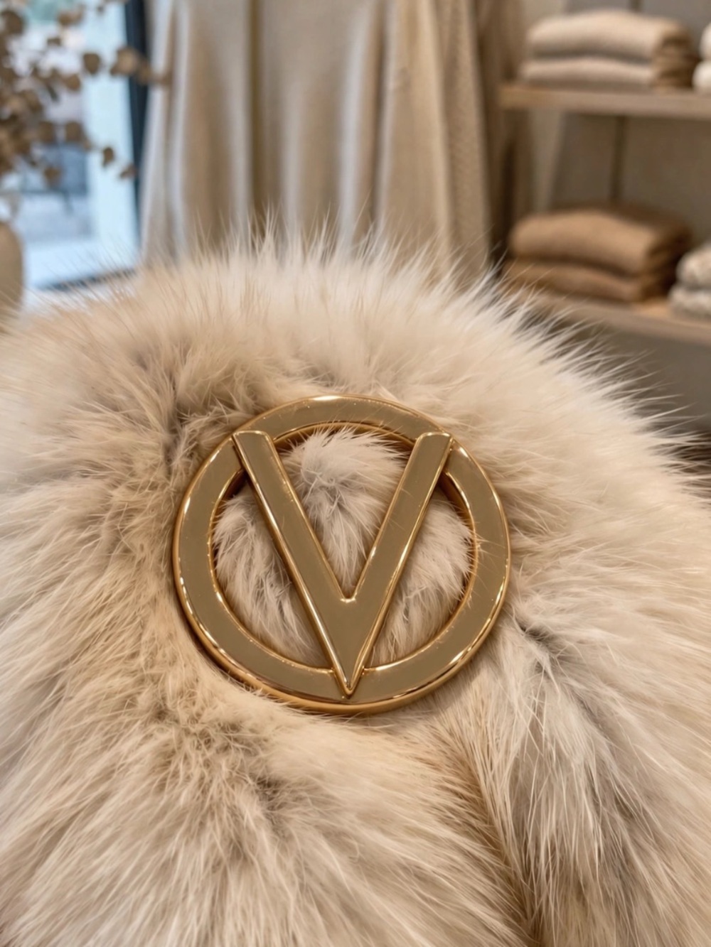 Authentic Valentino Gold Belt Buckle V Monogram - Picture 7 of 7